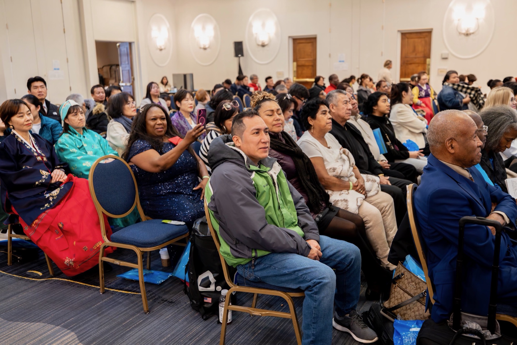 Guests gathered for an Atomy community event
